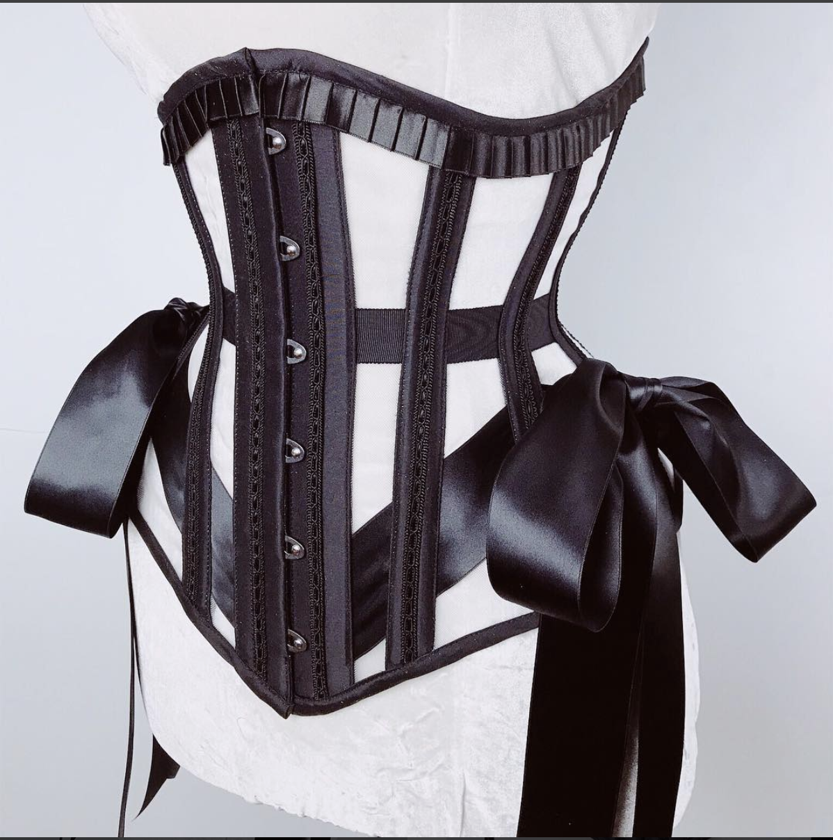 Silk Ribbon Mesh Corset